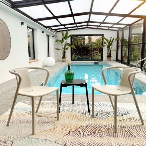 Lot De 2 Fauteuils De Jardin Diego En Polypropylène Sable - Diego