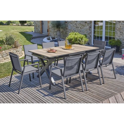 Ensemble Repas De Jardin 8 Places En Aluminium  - Floride