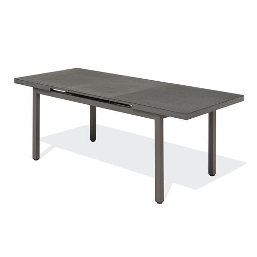 Table En Alu Et Spraystone Avec Rallonge Automatiquee - Dania