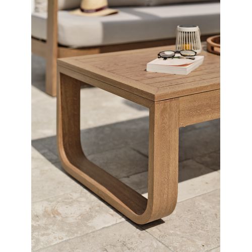 Salon De Jardin Davao Aluminium Imitation Bois - Davao