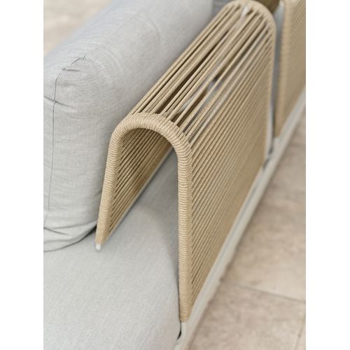 Salon De Jardin D'angle Irun En Aluminium Et Corde - Irun