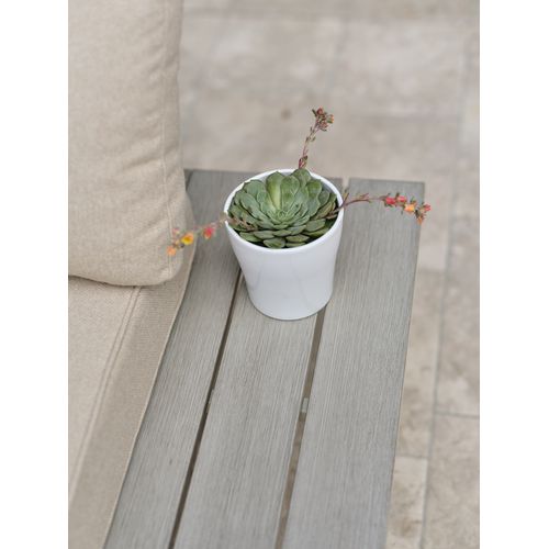 Salon De Jardin D'angle Osaka En Aluminium - Osaka