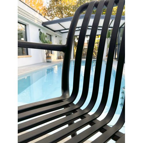 Lot De 2 Fauteuils Tiago En Polypropylène Noir - Tiago