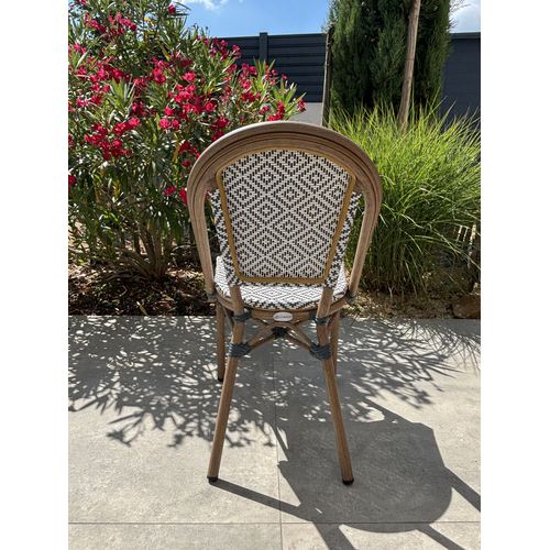 Fauteuil De Jardin Bistro En Aluminium Et Textilène Bleu - Bistro