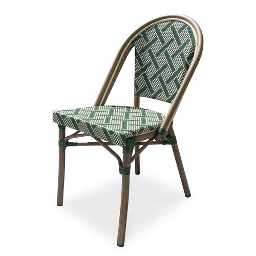 Fauteuil De Jardin Bistro En Aluminium Et Textilène Vert - Bistro