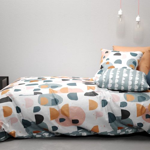 Parure De Lit 100% Coton 57 Fils Pontino Taille 240x260 Cm