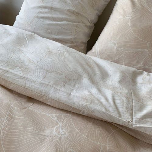 Parure De Lit 100% Coton Tencel 57 Fils Plage Taille 240x260 Cm