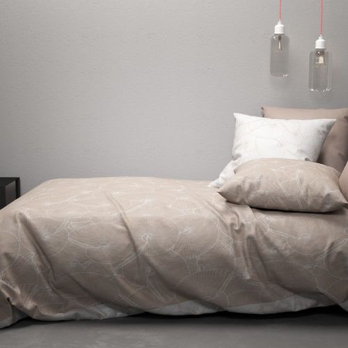 Parure De Lit 100% Coton Tencel 57 Fils Plage Taille 240x260 Cm