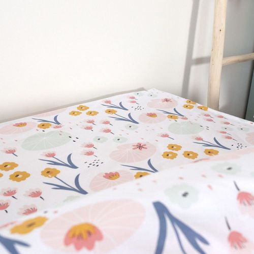 Housse De Couette 140x200 + 1 Taie D'oreiller 63x63 Coton Clara