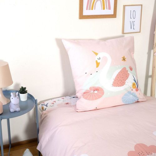 Housse De Couette 140x200 + 1 Taie D'oreiller 63x63 Coton Clara