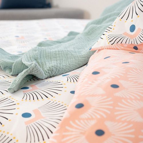 Housse De Couette 240x260 + 2 Taies D'oreiller 63x63 Coton Bio Mille