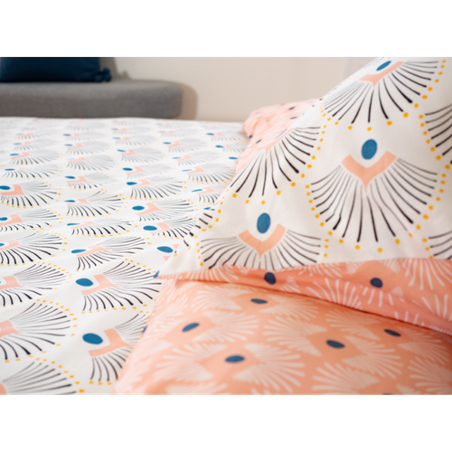 Housse De Couette 240x260 + 2 Taies D'oreiller 63x63 Coton Bio Mille