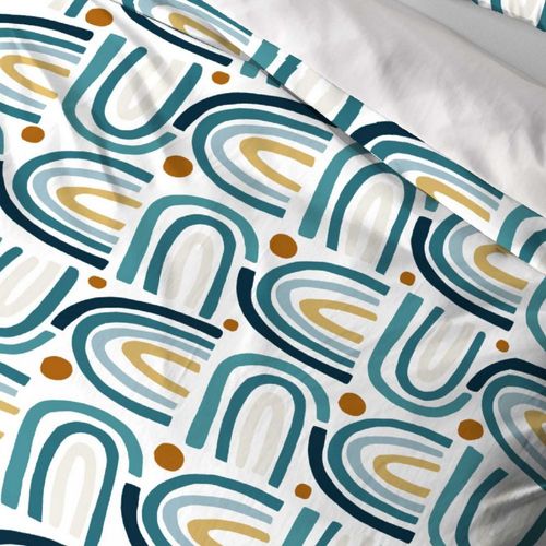 Housse De Couette 220x240 Cm + 2 Taies D'oreiller 63x63 Cm Microfibre Arc En Ciel