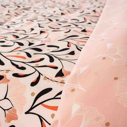 Housse De Couette 220x240 + 2 Taies D'oreiller 63x63 Satin De Coton Bio Joy