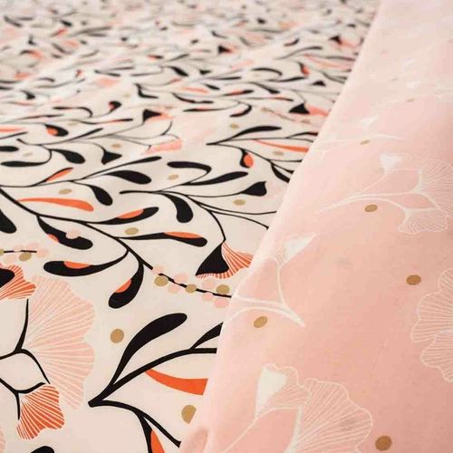 Housse De Couette 240x260 Cm + 2 Taies D'oreiller 63x63 Cm Satin De Coton Bio Joy