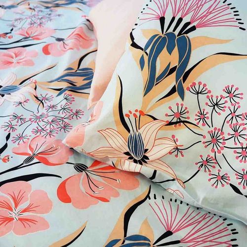 Housse De Couette 240x260 + 2 Taies D'oreiller 63x63 Satin De Coton Bio Paya