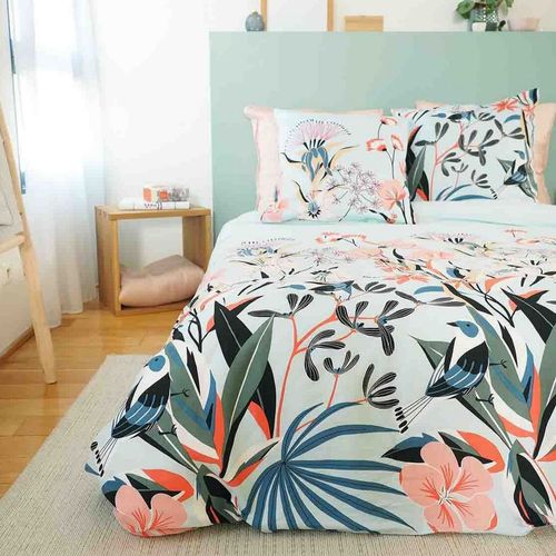 Housse De Couette 240x260 + 2 Taies D'oreiller 63x63 Satin De Coton Bio Paya