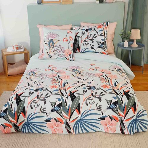 Housse De Couette 240x260 + 2 Taies D'oreiller 63x63 Satin De Coton Bio Paya