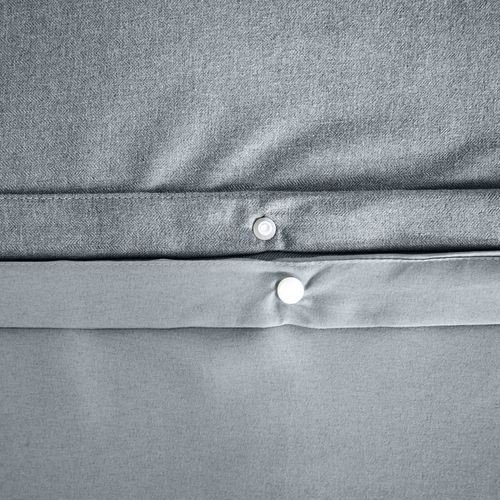 Parure De Lit Flanelle Douce Et Confort - 260x240 Cm - Gris Foncé