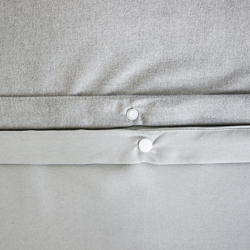 Parure De Lit Flanelle Douce Et Confort - 240x220 Cm - Gris Clair