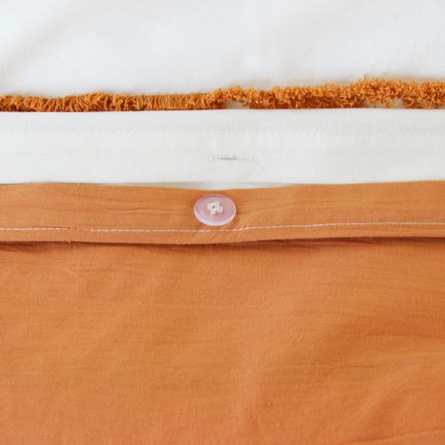 Parure De Lit Enfant Coton Tufté Motif Soleil - 140x200 Cm - Terracotta