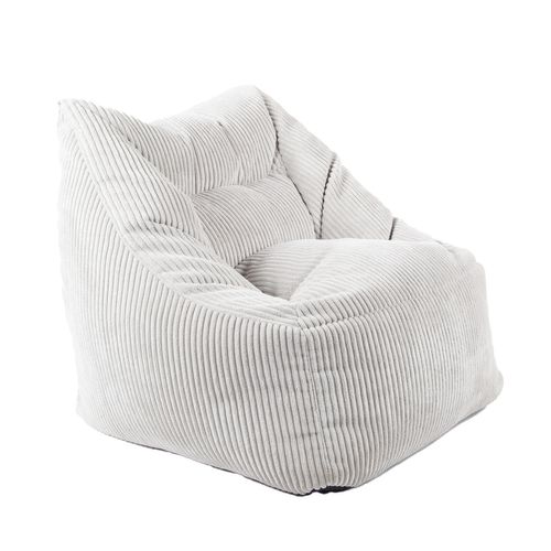 Fauteuil pouf 65x60x65 cm NOE Gris