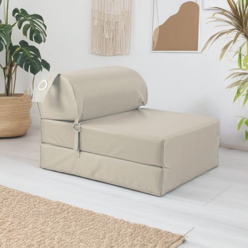 Chauffeuse L.75 cm 2 IN 1 Taupe