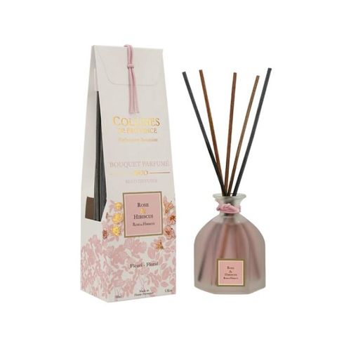 Bouquet Parfumé Rose Et Hibiscus 100ml En Verre