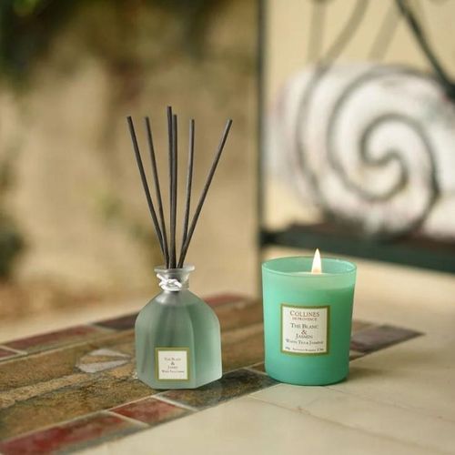 Bouquet Parfumé Thé Blanc Et Jasmin 100 Ml En Verre