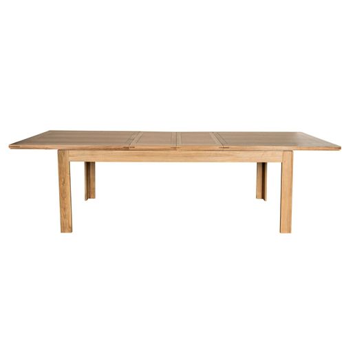 Table à Allonges Centrales Bois Chêne Clair Massif L200/280 - Boston