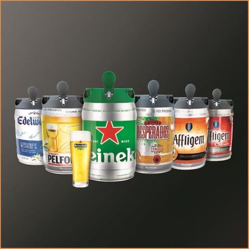 Tireuse À Bière 5L 70w Silver Avec Coffret 2 Verres - Yy2931fd