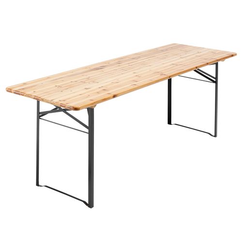 Ensemble Brasserie Table Et Bancs De Jardin En Bois 220 Cm