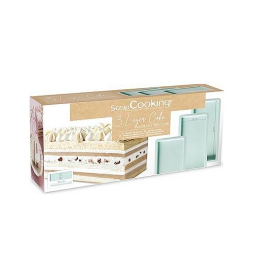 Moules à Cake Rectangulaire X3 Vert D'eau - 2976