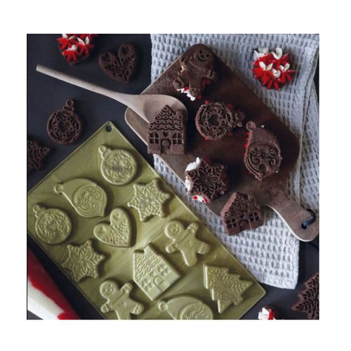 Moule Silicone Pour Biscuits De Noël - 2987