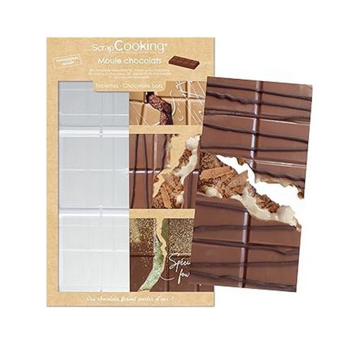 Moule à Chocolat 3 Tablettes Transparent - 6754