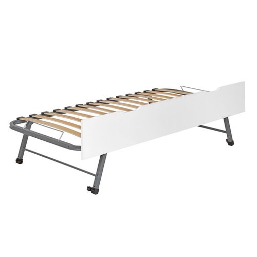 Lit Gigogne 90x190 Blanc Milor