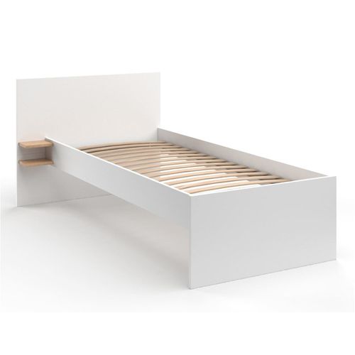 Lit Gigogne 90x190 Blanc Milor