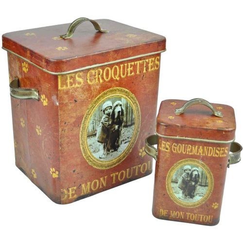 Boîtes à Croquettes Mon Toutou (lot De 2)