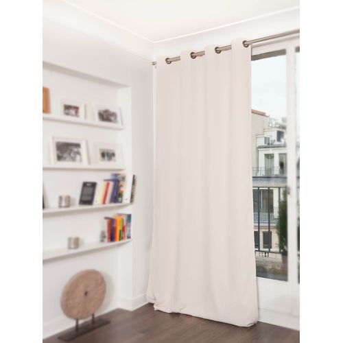Rideau Grande Hauteur Phonique Thermique Et Occultant - 140x300 Cm - Beige