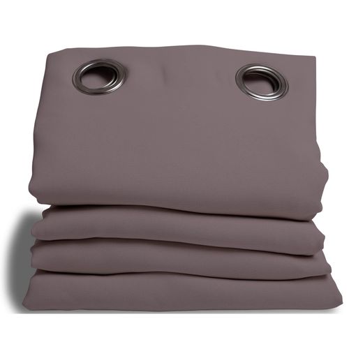 Rideau Grande Hauteur Phonique Thermique Et Occultant - 140x300 Cm - Gris Souris