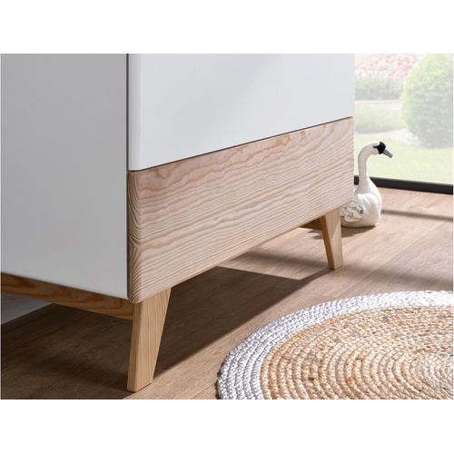 Armoire 2 Portes Haxo Blanc et Pin
