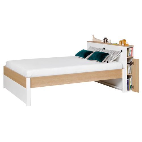 Lit 2 Places + Tête De Lit Nomade 160x200 Cm