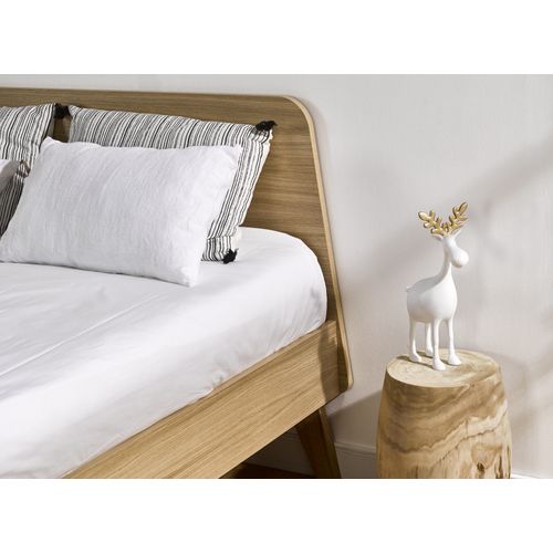 Lit Double 140x200 Cm En Chêne