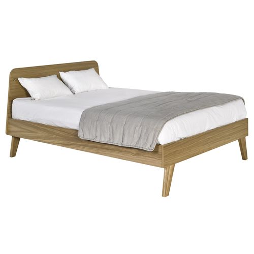 Lit Double 140x200 Cm En Chêne