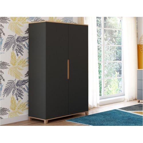 Armoire Anthracite et Bois Milor