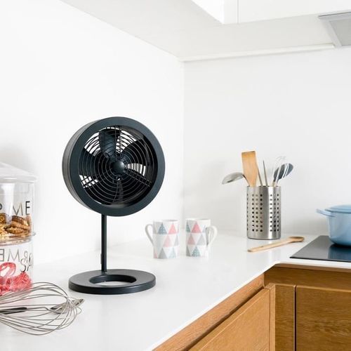 Ventilateur De Table - Noas - 32 W - Ø 20 Cm - Compact - Avec Variateur De Vitesses - Noir