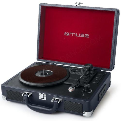 Platine Vinyle Stéréo 3 Vitesses 33/45/78t Avec Bluetooth - Mt103db