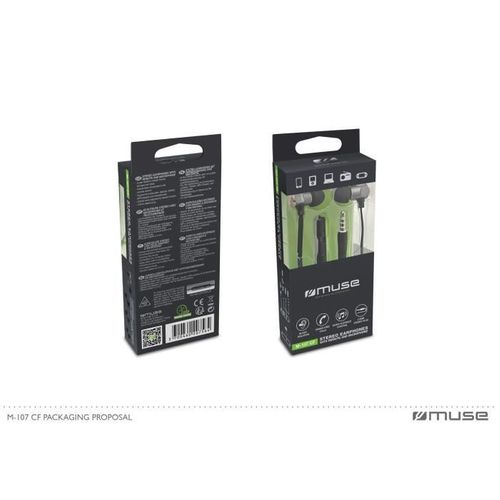 Ecouteurs Stéréo Avec Microphone Et Télécommande - Noir - M-107 Cf