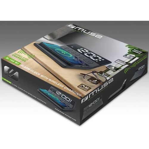 Réveil Avec Chargement Par Induction Noir - M168wi