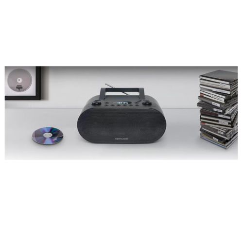 Lecteur Radio Cd Et Mp3 Portable  M 35 Bluetooth Noir